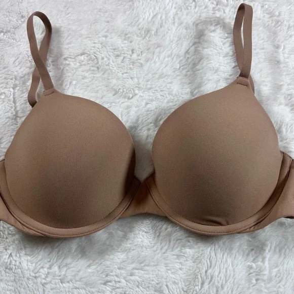 SKIMS Fits Everybody T-Shirt Bra Brown Underwire Size 30D RN158973 NWOT - Picture 5 of 10
